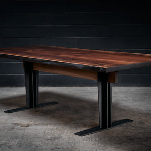 Langford Dining Table - (Live edge)